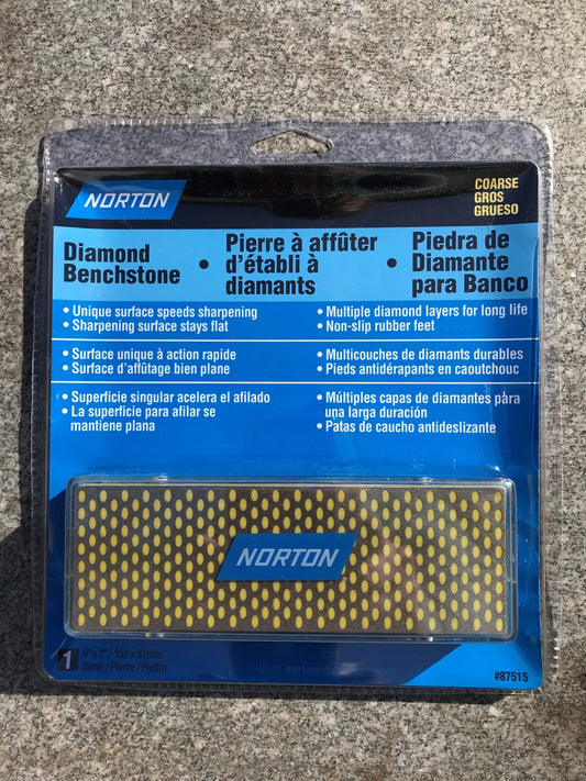 Norton 6×2” Interrupted Style Coarse Diamond Hone